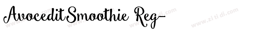 AvoceditSmoothie Reg字体转换